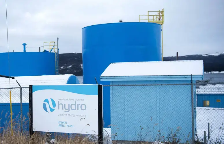 A diesel power plant owned and operated by HydroQuebec powers the Rigolet community. Image by Michael Seamans / The Weather Channel. Canada, 2019.