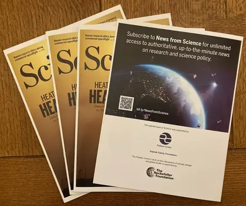 Booklets of Science magazine