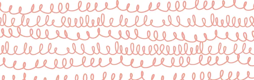 pink squiggles on a white background
