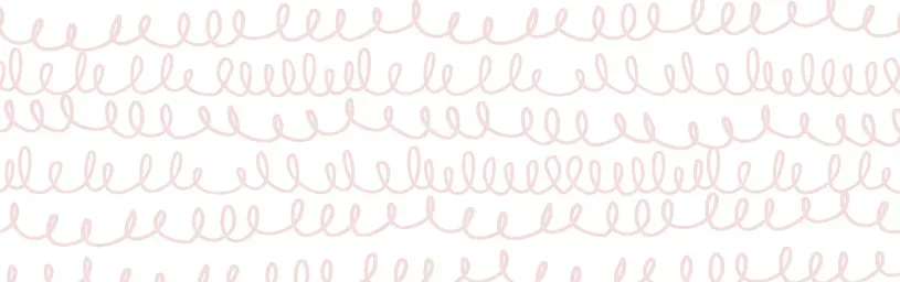 pink squiggles on a white background