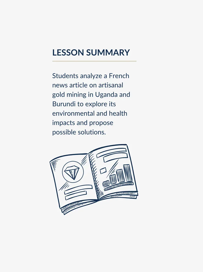 short text summary of lesson above illustration of magazine with bar graph
