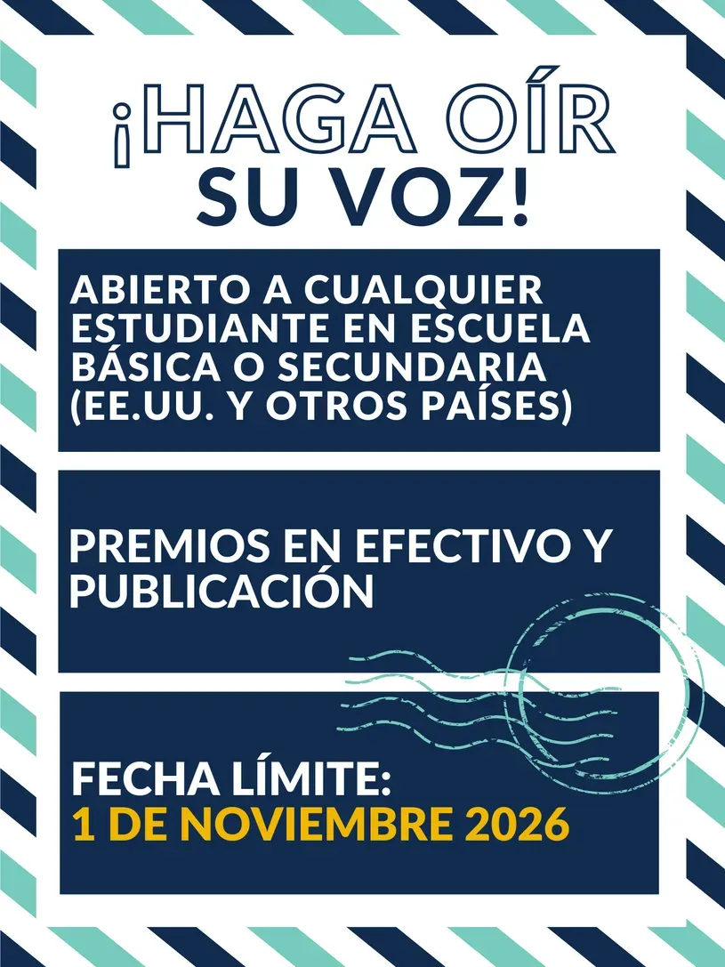 Graphic reading "haga oir su voz"