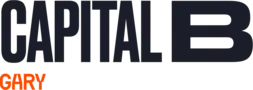 Capital B Gary text logo