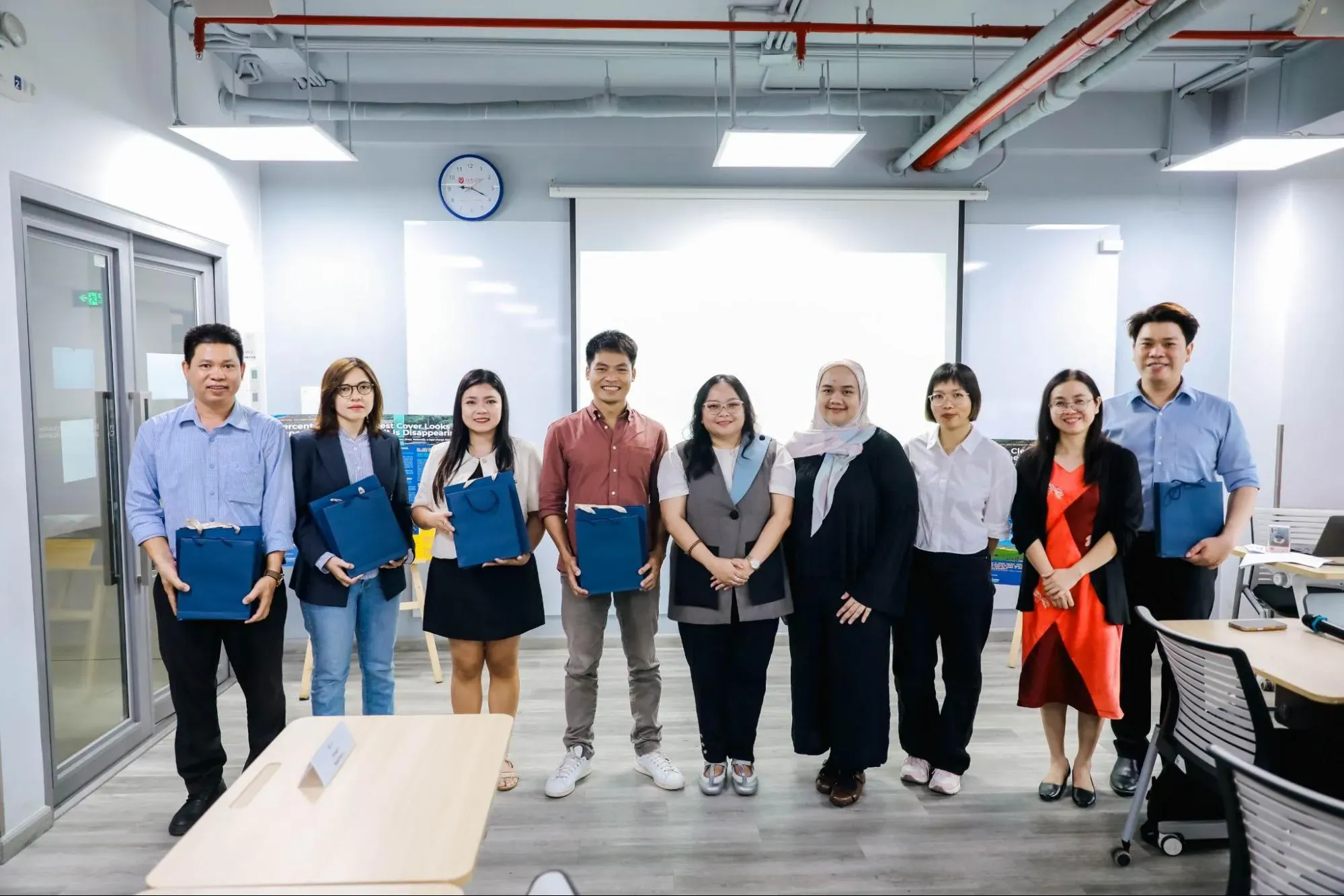 Resource persons and co-facilitators from Green Voice Matters workshop in Van Lang University. Image by Huynh Tan Loi. Vietnam, 2026.