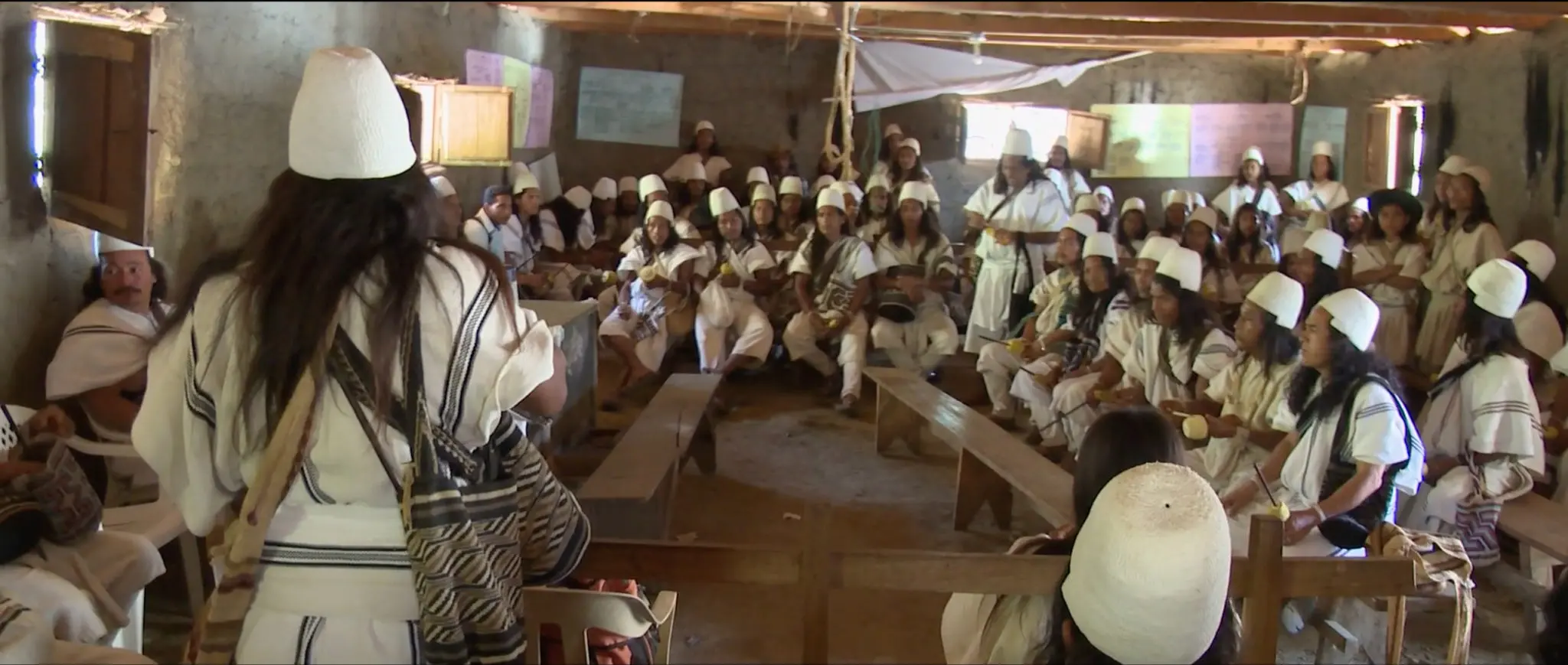 The Arhuaco, like many native peoples, practice direct democracy, making all important decisions together, in assembly.