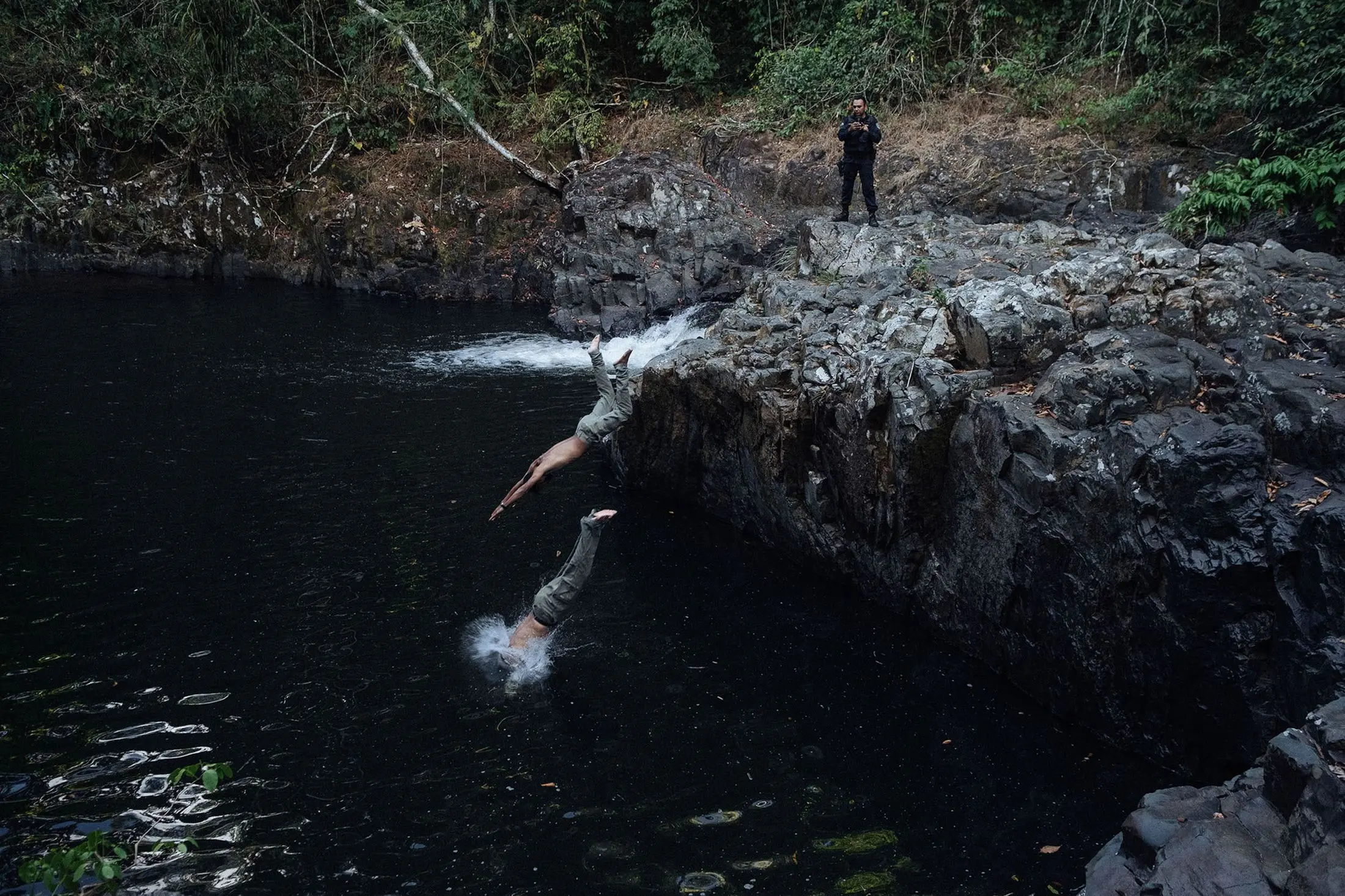 Rangers go for a swim 