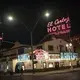Two men walk past the El Cortez hotel-casino in downtown Las Vegas, Wednesday, Nov. 11, 2020.&nbsp;Image by Wong Maye-E / AP Photo. United States, 2020.