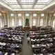 The Maine House of Representatives argues a bill on the floor aimed at more analysis of the proposed New England Clean Energy Connect project at the State House in Augusta on June 4, 2019. Image by Michael G. Seamans. United States, 2019.