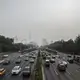 Traffic flows through Beijing, China, on Monday, Sept., 25, 2017. Image by Kelsey Kremer. China, 2017.
