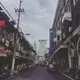 A quiet street in Shanghai on Sunday, Oct. 1, 2017. Image by Kelsey Kremer. China, 2017.