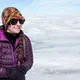 Going to the Greenland ice sheet is 'every geophysicist's dream,' says Rosie Leone, a graduate student at the University of Montana. Image by Amy Martin. Greenland, 2018. 