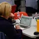 A nursing studies professor explores the StoryMap tool to build her San Diego State University Walk on Campus geotagged photography slideshow. Image by Lauren Shepherd. United States, 2017.
