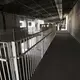A view of a second floor hallway of the sprawling new hospital campus in Port-au-Prince. The hospital has yet to open. Image by Jose A. Iglesias. Haiti, 2019.