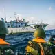 Marines approach Buah Naga 1. Image by Jax Oliver/Sea Shepherd. Tanzania, 2018. 