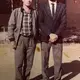 Mohammad Sibte, right, stands next to his cousin in front of his university in Baghdad. Image courtesy of Ahmad family. 