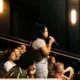 An audience member asks about McGoff's process in choosing interview subjects, and why she chose to highlight certain voices over others. Image by Matt Francisco. United States, 2019.